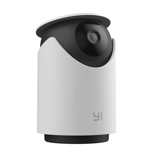 YI Pet Security Camera 1pc, 1080p 360-degree Pan-Tilt Smart Indoor IP Cam with Night Vision, 2-Way Audio, Motion-Tracking，Human Detection, Phone App, Compatible with Alexa and Google