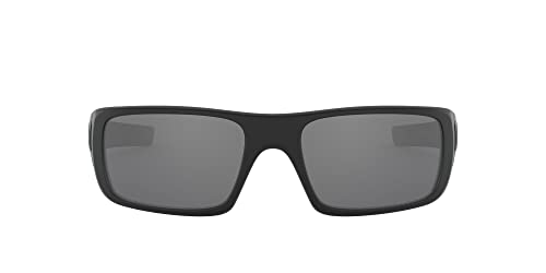 Oakley Men's OO9239 Crankshaft Rectangular Sunglasses, Matte Black/Black Iridium Polarized, 60 mm