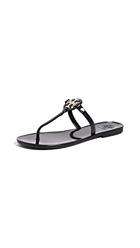 Tory Burch Women's Mini Miller Thong Flip Flops, Perfect Black, 11 Medium US