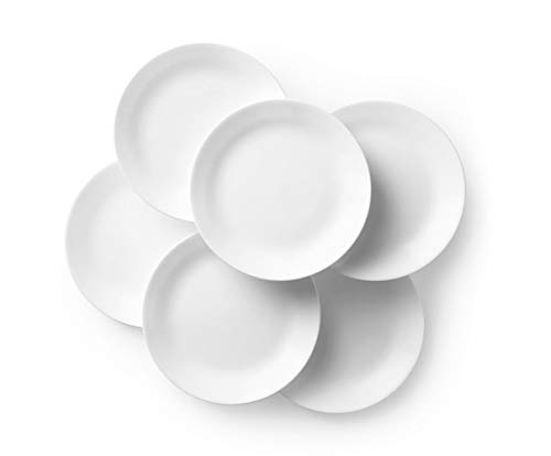 Corelle Winter Frost White Dinner Plates Set (10-1/4-Inch, 6-Piece)