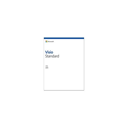 Microsoft Visio 2019 Standard for Windows 10 - Box Pack - 1 PC - Medialess