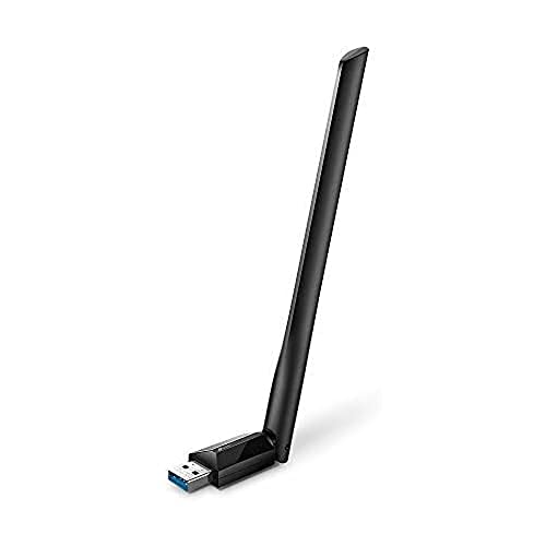 TP-Link USB WiFi Adapter for Desktop PC, AC1300Mbps USB 3.0 WiFi Dual Band Network Adapter with 2.4GHz/5GHz High Gain Antenna(Archer T3U Plus), MU-MIMO, Windows 11/10/8.1/8/7/XP, Mac OS 10.9-10.15