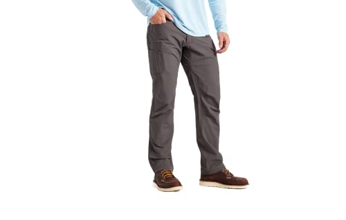 TRUEWERK Men's Work Pants - T2 WerkPant Technical Workwear, 32W X 30L Deep Grey
