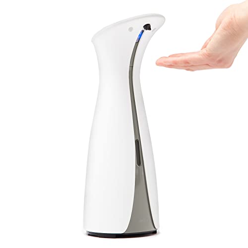 Umbra Otto Automatic Soap Dispenser Touchless, Hands Free Pump for Kitchen or Bathroom, 8.5 Fl Oz, White