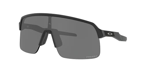 Oakley Men's OO9463 Sutro Lite Rectangular Sunglasses, Matte Black/Prizm Black, 39 mm