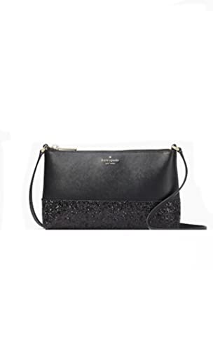 Kate Spade New York Flash Glitter Crossbody (Black)