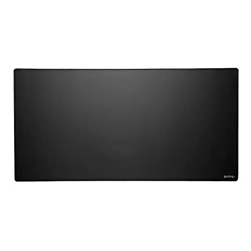 The Gaming Mat Company Pro Black X1 Professional Gaming Mousepad - XXL Mouse Pad 35' x 17' x 0.16' Gaming Mouse Mat with Stitched Edge - Gaming Pad for Mouse and Keyboard - Non Slip Mouse Mat For Desk