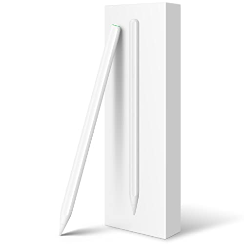 iPad Pencil 2nd Generation with Magnetic Wireless Charging, 2X Fast Charge for Apple Ipad, Compatible with iPad Pro 11 in 1/2/3/4, iPad Pro 12.9 in 3/4/5/6, iPad Air 4/5, iPad Mini 6