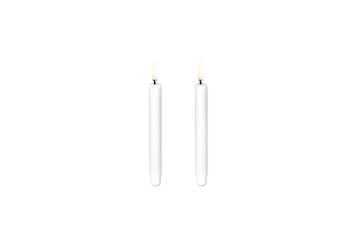Uyuni - LED taper candle / 2-pack - Nordic white - 1,3x13,8 cm (UL-TA-NWW-01312-2)