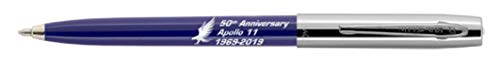 Fisher Space Pen Special Edition Apollo 11 50Th Anniversary Cap-O-Matic Space Pen, Chrome Cap,(Silver/Blue)