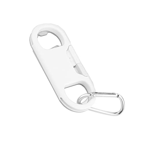 PACKOVE 2pcs Keychains Bottle Opener Multi-function Keychains Keychain Ring Mini Can Opener Keychains Phone Data Cable Multi Charger Creative Keychain USB White Key Ring