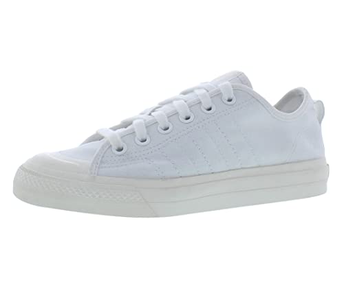 adidas Originals Men's Nizza RF Sneaker, White/White/Off White, 7.5