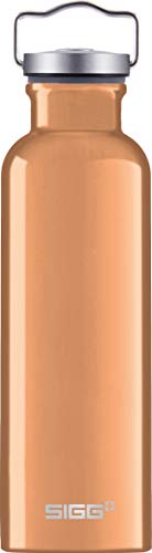 Sigg - Cooper Aluminum Water Bottle - Original Gold - With Screw Cap - Leakproof - Lightweight - BPA Free - 17 Oz