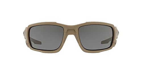 Oakley Men's OO9329 Ballistic Shocktube Rectangular Sunglasses, Terrain Tan/Grey, 61 mm