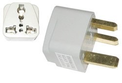International Travel Grounded Adapter Plug - USA & European to UK