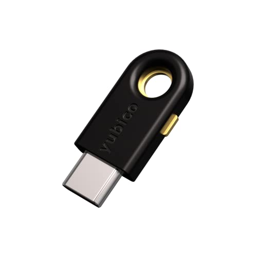 Yubico YubiKey 5C - Two Factor Authentication USB Security Key, Fits USB-C Ports - Protect Your Online Accounts with More Than a Password, FIDO Certified
