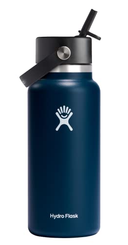 Hydro Flask 32 OZ WIDE FLEX STRAW CAP INDIGO