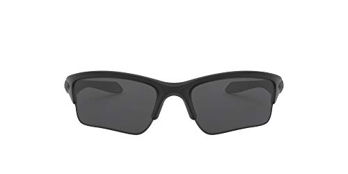 Oakley Men's OO9200 Quarter Jacket Rectangular Sunglasses, Matte Black/Grey, 61 mm