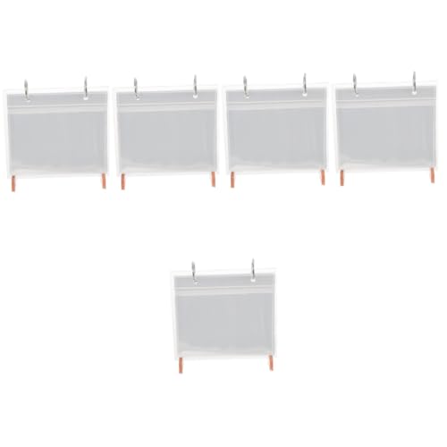 SHERCHPRY 5pcs Acrylic Photo Album Desktop Mini Photo Album Table Photo Album Acrylic Photo Holder Photo Desk Album Desktop Pictures Album Scrapbook Album Clip Loose Leaf Pvc Clamshell