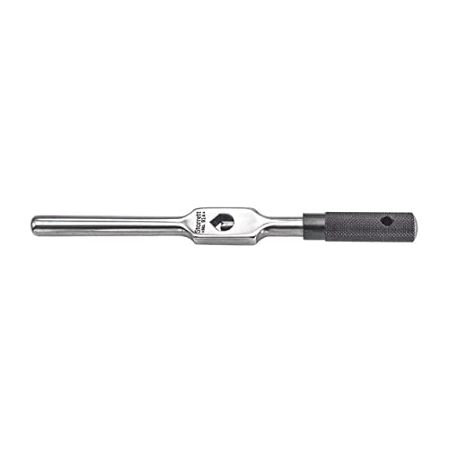 Starrett Tap Wrench with Tempered Gripping Surfaces - 1/16-1/4' (1.6-6.35mm) Capacity Tap Size, 6' (150mm) Body Length, 3/32-5/32' (2.4-4mm) Square Shank - 91A