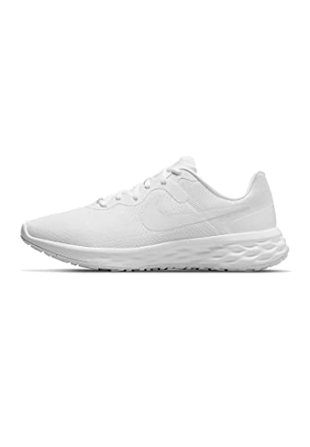 Nike Revolution 6 NN Mens Running Shoes, White/White-White, 10.5 M US