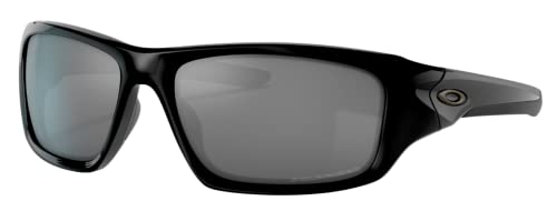 Oakley Men's OO9236 Valve Rectangular Sunglasses, Black/Grey Black Iridium Polarized, 60 mm