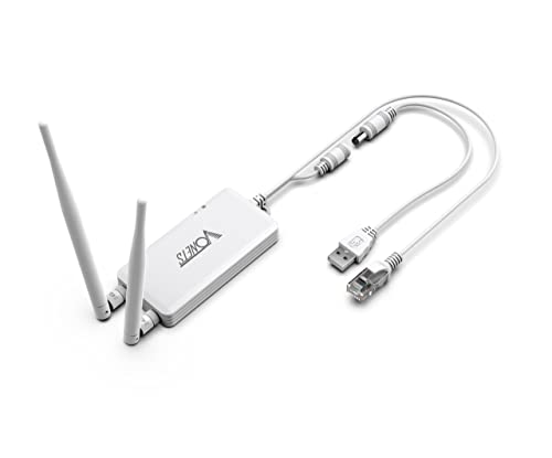 Vonets VAP11S Mini Repeater/Wireless Bridge Ethernet/WiFi Router 2.4GHz Industrial with 2 RJ45 Ethernet Ports and 2 External Antennas, Great Partner for Electronic Scale, PLC, DVR