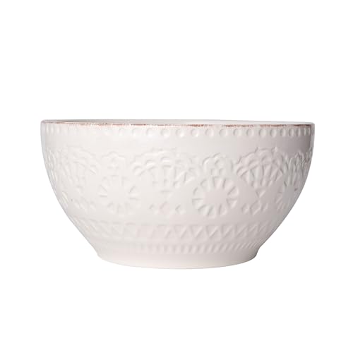 Pfaltzgraff Chateau Cream Serving Bowl, 9-Inch, cream, white, 4 quarts