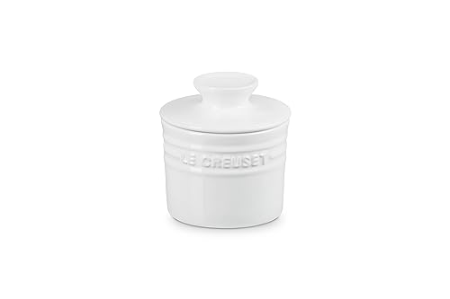 Le Creuset Stoneware Butter Crock, 6 oz., White