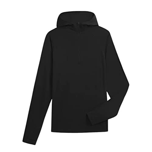 Ibex Men's Merino Indie Hoodie, Black, Medium