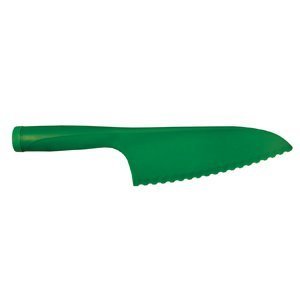 The First Ingredient Plastic Multi-Use Kitchen Knife Safe on Non Stick Coating, Cuts Bagels Safely, Decorate & Cut Cakes, Great for Vegetables and prevents browning. 11 ½'