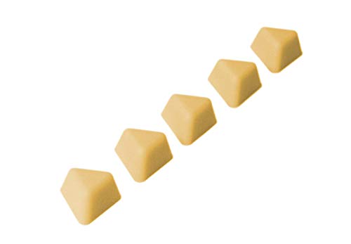 KMN Home DrawerDecor Triangle Divitz, Silicone Adjustable Kitchen Drawer Dividers and Organizers, 5 Pack - Natural