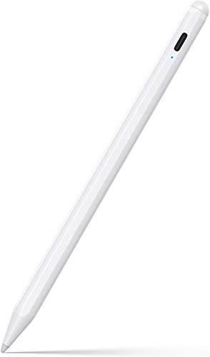 Stylus Pen for iPad 9th&10th Generation-2X Fast Charge Active Pencil Compatible with 2018-2024 Apple iPad Pro 11'/12.9'/M4, iPad Air 3/4/5/M2, iPad 6-10, iPad Mini 5/6 Gen-White