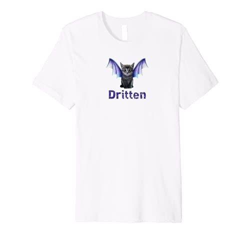 Cute Dragon Kitten Dritten Design Premium T-Shirt