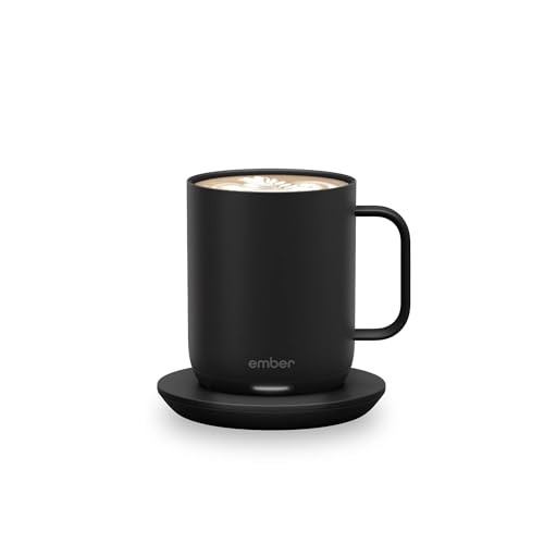 Ember Temperature Control Smart Mug 2, 10 Oz, App-Controlled Heated Coffee Mug with 80 Min Battery Life and Improved Design, Black