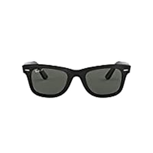 Ray-Ban RB2140 Original Wayfarer Square Sunglasses, Black/Green Polarized, 54 mm