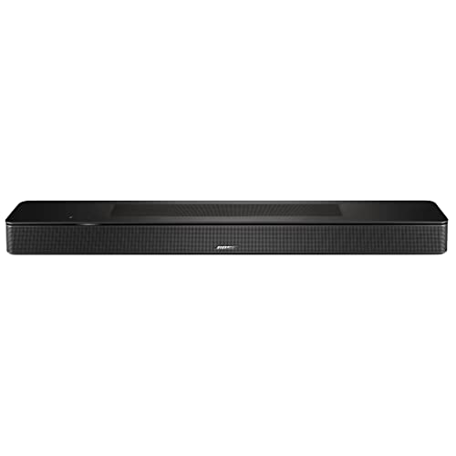 Bose Smart Soundbar 600 with Dolby Atmos, Bluetooth Wireless Sound Bar for TV with Build-In Microphone and Alexa Voice Control, Black