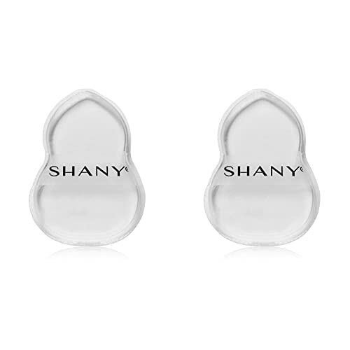 SHANY Stay Jelly Silicone Sponge - Clear & Non-Absorbent Makeup Blending Sponge for Flawless Application with Foundation - HOURGLASS (Pack of 2)