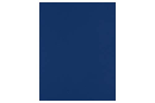 LUXPaper 8.5' x 11' Cardstock | Letter Size | Navy Blue | 100lb. Cover (183lb. Text) | 50 Qty