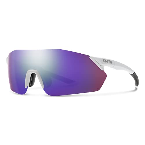 Smith Reverb Sunglasses Matte White/ChromaPop Violet Mirror
