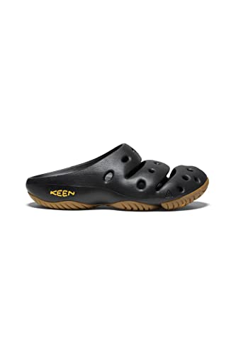KEEN Men's yogui Slipper, Black, 10 M US