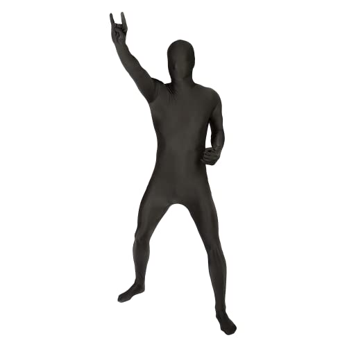 Morphsuits Ganzkörperanzug Herren Schwarz, Body Suit, Größe M Black