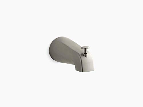 KOHLER 389-BN Devonshire 4-7/16-Inch Diverter Bath Spout, Vibrant Brushed Nickel, 0.5