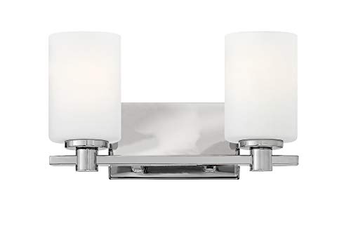 Hinkley Karlie Collection Transitional Two Light Bathroom Vanity Fixture, Chrome (54622CM)
