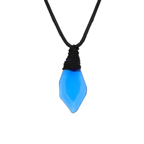 SAGEKING New 2024 Classic Tv Drama Just Add Water Season 3 H2O Mermaid Necklace Blue Crystal Pendant Smae Jewelry Cosplay Party Fashion Accessories Creative Gift
