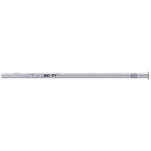 STX mens Sc-Ti Alloy Handle lacrosse shafts, Platinum, Attack Mid US