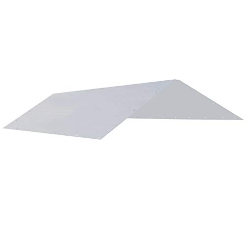 Strong Camel 10 x 20 Ft Carport Replacement Canopy Cover Garage Top Tent Shelter Tarp with Free 40 Ball Bungee (White)