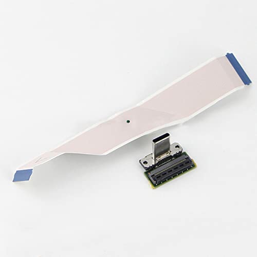 Replacement C Charging Port PCB Board with Ribbon Flex Cable for Nintendo Switch Dock Station, Repair Parts C Male Connector with PCB Board and Cable for Nintendo Switch Dock
