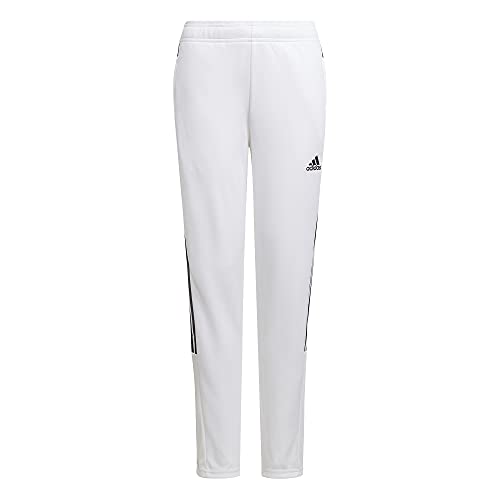 adidas girls Tiro Track Pants GCU White/Black Large