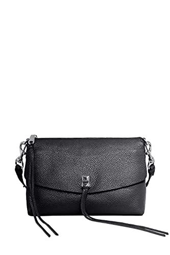 Rebecca Minkoff womens Darren Top Zip shoulder, Black, One Size US